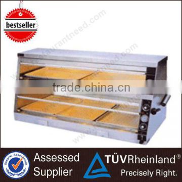 Stainless Steel Restaurant Kitchen Equipment glass food warmer