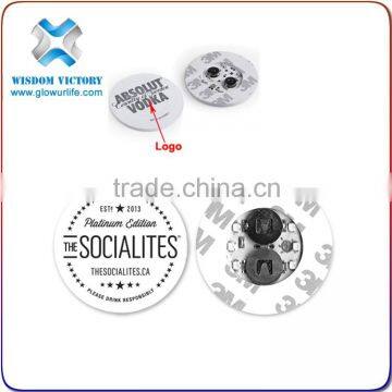 halloween New Products Fashional Custom UV Black Light Fashion Coaster,led bottle sticker