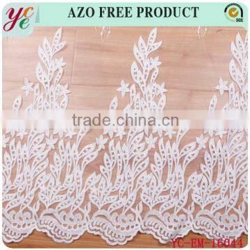 Grass Fashion Design African Organza Lace Fabric Embroidery photo-3