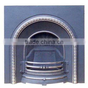 cast iron wood burning fireplace