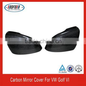 high quality carbon 2008-2012 VW mirror cover FOR Golf 6 VI car wing mirror cover flag