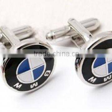 stainless steel BMW logo cufflinks