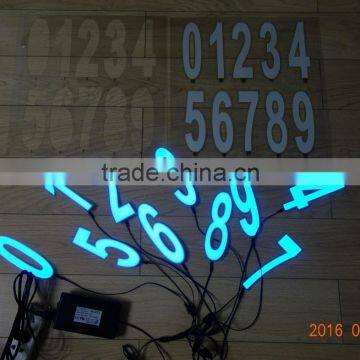 High Quality&High Brightness EL sheet glow Aeabic numeral