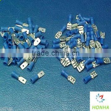 100PC. BLUE 50PC FEMALE & 50PC MALE SOLDERLESS 12 VOLT AUTO ELECTIAL TERMINAL