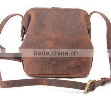 High Quality Travel Full Grain Leather Girl Backpack photo-2