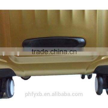 2016 Fashion Design Golden Color ABS+PC Luggage With Aluminum Frame/ TSA Lock Travel Set/OEM Accept Luggage photo-6