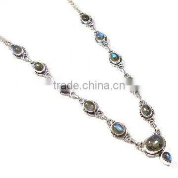 925 Sterling Silver Jewelry Necklace handmade jewellery wholesale necklaces labradorite necklace