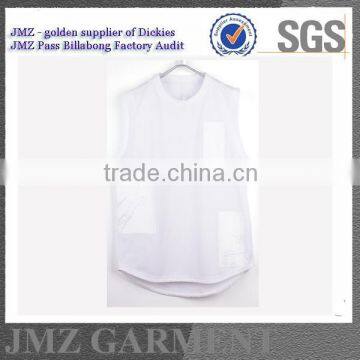 100% polyester sports vest for fashion man OEM singlet