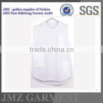 100% Polyester Sports Vest for Fashion Man OEM Singlet