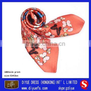 Flower Design Silk Scarves