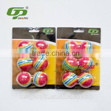 colorful rainball golf pratice ball