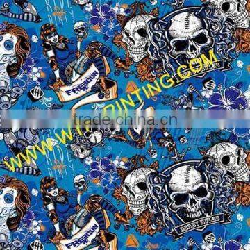 Wholesale Skull Pattern Water Transfer Printing Film/ Hydrographic Film GWD058 WIDTH 50CM photo-2