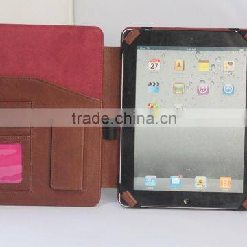 Genuine leather business brief leather case 10 inch universal stand leather case