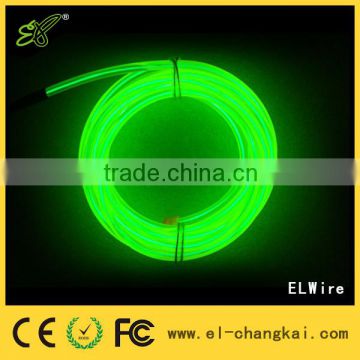 Hot Sale diameters 3.2mm,9 Feet 15FT long Yellow EL Wire,flexible neon el wire,multi color electroluminescent wire