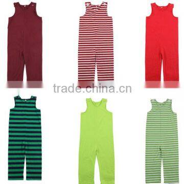 Wholesale 100% knit cotton fall longall colorful long pants infant romper toddler romper kids romper