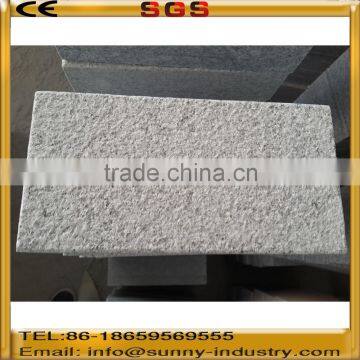 Bush hammered gray grainte stone tiles