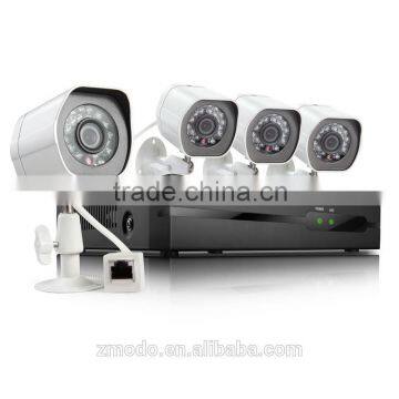 Zmodo private design easy set up two-way audio 720P IP Camera 4CH NVR sPoe System