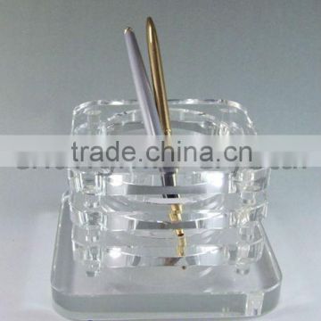 Crystal Pen Holder Glass Desk Set For Table