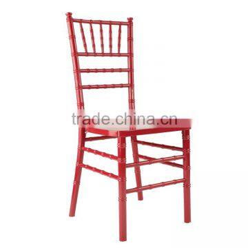 solid wood chiavari chair in red colour for wedding and event