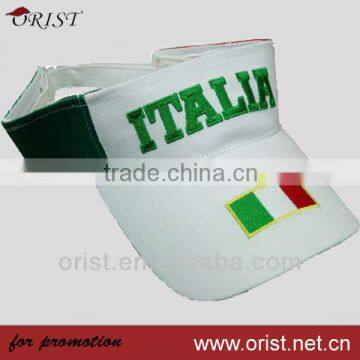 sun visor with embroidery logo