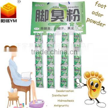 Multi-fuctional special for hidroschesis , deodorization&antipruritic foot odor powder