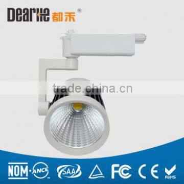 cob tiltable led track light cylindrical led track spot lamp 35w lighting