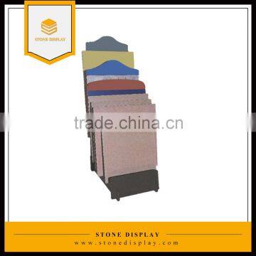 marble board show on wooden board for showroom fair exhibition