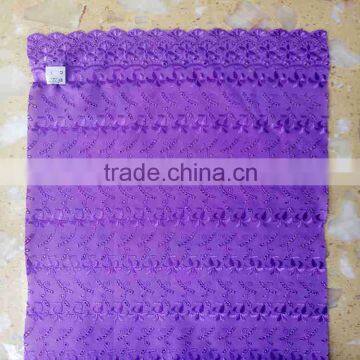 CHINA SUPPLIER ALIBABA 100% POLYESTER CHIFFON TWO-SIDE BORDER ALLOVER HEAVY EMBROIDERY FABRIC