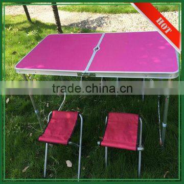 Wholesale MDF Aluminum Adjustable Camping Outdoor Metal Table and Chair