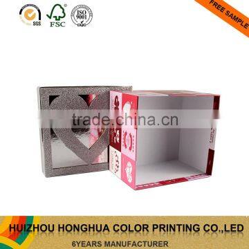 Cheap Gift Boxes Cardboard Square Packaging Box for Valentine's Days