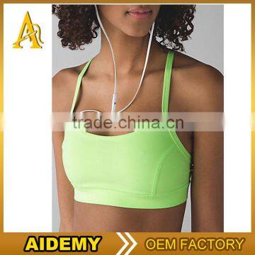 Custom Blank Plain Sport Bra Pure Color Tight Women's Sexy Sports Bra