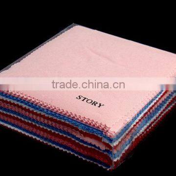 cheap custom logo glasses cleaning cloth manufacturer in China