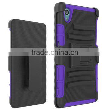 New China Products for Sale 3 in 1 PC Silicone Belt Clip Hard Case for Sony Xperia z5 Back Case Cover China Suppliers photo-4