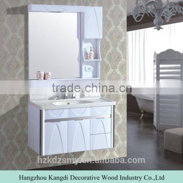 Waterproof PVC Bathroom Wash Basin Mirror Cabinet