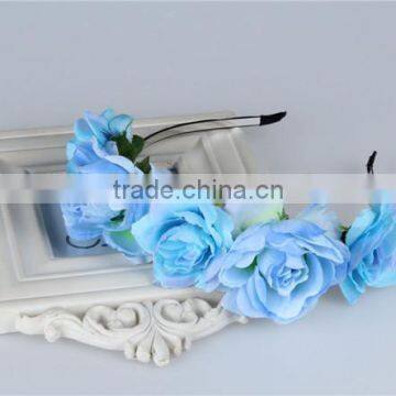 Manufacture Directly Sale Blue PE Flower Headbands for Girls photo-6