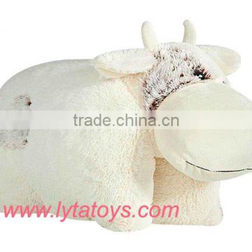 Plush Soft White Cow Cushion