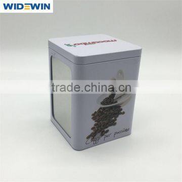 CMYK printed for Italy metal tin packaging square tin box