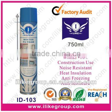 Winter Closed Cell Anti-low temperature Polyurethane Foam Spray(SGS,REACH)