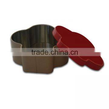 Flower Shaped Gift Tin Packing Boxes/metal Fiower Tin Box
