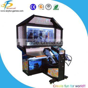 HD new 2 players shooting game machine with coin operated video arcade simulator shooting gun machine for sale