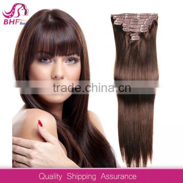 100% virgin human hair kinky straight clip in hair extensions