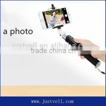 extendable camera tripod monopod selfie stick wireless monopod chargeable selfie stick custom logo