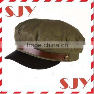 flat top uniform military cap,wool military cap