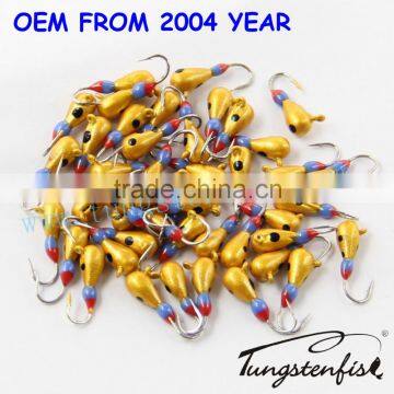 Painted Tear Drop Ice Jig Tungsten Ice Fishing Jigs