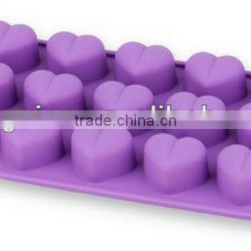 High quality silicone heart-shapes Valentine's Day chocolate mold