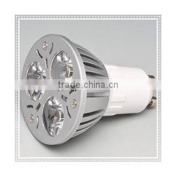 High power LED spotlighting GU10 3*1W