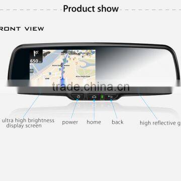 Android rear view mirror support wifi /3g/bluetooth/gps navigator/dvr/back up camera