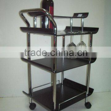 Wine rack, Wine Trolley, Convenience wine rack, mahogany trolley, Western style trolley