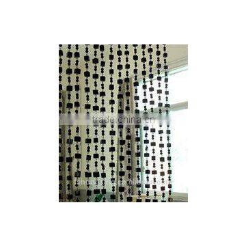 black crystal curtain for wedding and home decoration