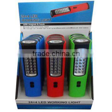 Ningbo JELO Super Bright 24+4LED Work Light Outdoor 28LED Lamp With Hook Magnet photo-2